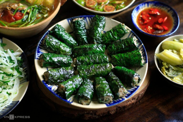 Vietnamese Grilled Meat Wrapped in Betel Leaves – Cha La Lot